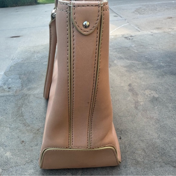 Cole Haan Trinity SU05 Tote Bag Tan Natural Leather READ - Picture 3 of 14
